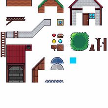 Mi proyecto del curso: Creación de escenarios pixel art para videojuegos. Un progetto di Animazione 2D, Animazione 3D, Videogiochi, Pixel art, Progettazione di videogiochi e Sviluppo di videogiochi di Erick Marcoff - 10.04.2023