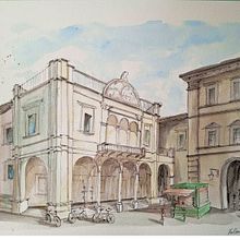 Il mio progetto del corso: Disegno architettonico con acquerello e inchiostro. Sketching, Drawing, Watercolor Painting, Architectural Illustration, Sketchbook & Ink Illustration project by bigivalentina14 - 04.10.2023