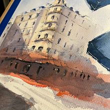 Mi proyecto del curso: Dibujo arquitectónico con acuarela y tinta. Sketching, Drawing, Watercolor Painting, Architectural Illustration, Sketchbook & Ink Illustration project by Agustin Machetanz - 04.09.2023