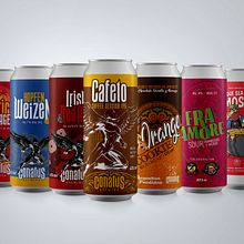 Can label design. Un proyecto de Diseño, Diseño gráfico y Packaging de Mariano Rojo - 10.04.2023