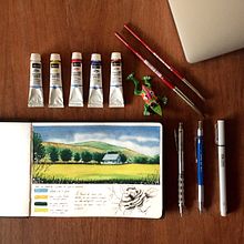 Proyecto: Cuaderno de viaje en acuarela. Un progetto di Illustrazione tradizionale, Pittura ad acquerello, Illustrazione architettonica e Sketchbook di Roberto Taco G. - 03.04.2023