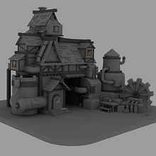 Mineshaft. 3D, 3D Modeling, and Game Design project by Alaia Valerio - 04.10.2023