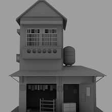 Chinese store. 3D, 3D Modeling, and 3D Design project by Alaia Valerio - 04.10.2023