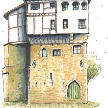 Mi proyecto del curso: Dibujo arquitectónico expresivo con marcadores de colores. Sketching, Drawing, Architectural Illustration, Sketchbook & Ink Illustration project by jorge_g_blanco - 04.10.2023