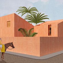 Mi proyecto del curso: Representación gráfica de proyectos arquitectónicos. Architecture, Graphic Design, Interior Architecture, Interior Design, L, scape Architecture, Collage, Digital Architecture, and Architectural Illustration project by Caro Ciafrelli - 04.11.2023