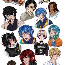 Beemov Charachter Stickers ❤️❤️❤️❤️ (2023) Ein Projekt aus dem Bereich Design, Traditionelle Illustration, Artistische Zeichnung, Design von Figuren, Zeichnung, Digitale Illustration, Digitales Design und Digitale Zeichnung von Irlanda Pineda - 15.02.2023