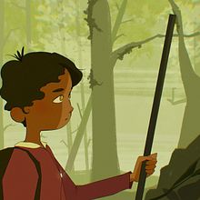 THE GREEN TREK: A single-day challenge to make an illustration inspired by the prompt ‘forest’, and a Blender Grease Pencil exercise.. Un progetto di Illustrazione tradizionale, Illustrazione digitale, Disegno digitale, Pittura digitale, Illustrazione infantile, Character design, Animazione, Illustrazione animata e Animazione 2D di Alicia Phen - 16.01.2023