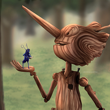 Pinocchio ☀️🤎 (2023) Ein Projekt aus dem Bereich Design, Traditionelle Illustration, Zeichnung, Malerei, Beleuchtungsdesign, Digitale Illustration, Digitales Design, Digitale Zeichnung und Digitale Malerei von Irlanda Pineda - 08.04.2023