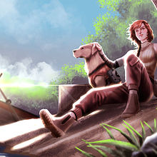Olivia FreeFire's Key Art. Projekt z dziedziny Trad, c, jna ilustracja, Malarstwo c, frowe, Gr, komputerowe, Concept art i Projektowanie postaci użytkownika Ronan Cliquet - 11.04.2023