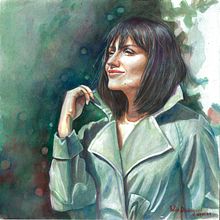Watercolor portraits. Un projet de Illustration traditionnelle, Dessin de portrait, Aquarelle , et Peinture de Julia Dzidziguri - 11.04.2023