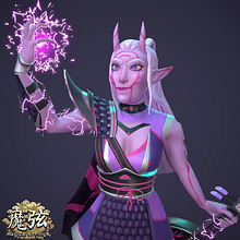 Magical Strings: Long Nu. 3D Modeling, Video Games, Rigging, 3D Animation, and Character Animation project by Aaron Kapral - 04.24.2021