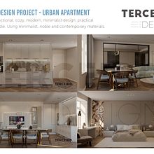 Meu projeto do curso: Iniciação ao design de interiores - Design de Apartamento Citadino . Arhitectură de interior, Design interior, Decorațiuni, Decorațiuni interioare, Design cu amănuntul și Design spațial de Joana Terceiro - 04.12.2023