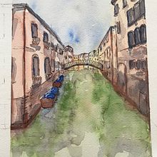My project for course: Architectural Sketching with Watercolor and Ink. Sketching, Drawing, Watercolor Painting, Architectural Illustration, Sketchbook & Ink Illustration project by sebastien9be - 05.24.2023