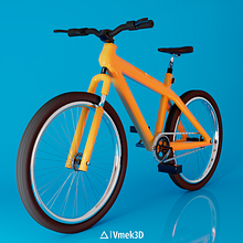 Bicycle from #SketchfabWeeklyChallenge2023 | Week #14. Un proyecto de 3D, Modelado 3D y Diseño 3D de Miguel Angel Vega - 01.04.2023