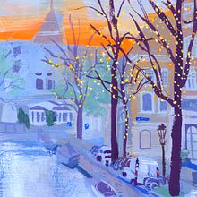 Hello Amsterdam, a Gouache Project. Een project van Traditionele illustratie, Schilderij y Schilderen met gouache van baviguier - 12.04.2023
