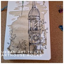 Die Welt kreativ festhalten Ein Projekt aus dem Bereich Urban Art, Traditionelle Illustration, Aquarellmalerei und Architektur von arthouserocks - 12.04.2023
