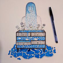 Il mio progetto del corso: Illustrazione artistica surrealista con penna a sfera. Un proyecto de Ilustración tradicional, Dibujo, Dibujo artístico e Ilustración con tinta de Stefano Borroni - 12.04.2023