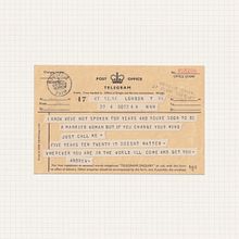 Fake love letters: a selection of real emails turned into vintage paper props. Design, Stor, telling, Film, Video, and TV project by Annie Atkins - 04.13.2023
