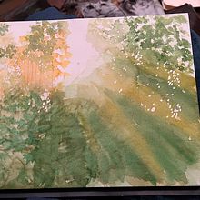 My project for course: Dreamy Watercolor Landscapes: Paint with Light. Painting, and Watercolor Painting project by Julie Ash - 04.21.2023