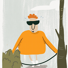 ILUSTRACIÓN GIF PROCREATE. Traditional illustration project by ROSA G - 04.14.2023
