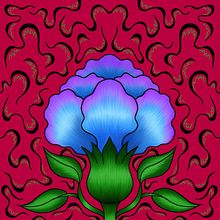 Pushpam 01. Desenho digital projeto de Valentina Boe - 06.09.2022