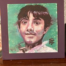 Retrato de mi hermano niño  Retratos contemporáneos al óleo. Un proyecto de Ilustración tradicional, Bellas Artes, Pintura y Pintura al óleo de majesus_garcia_garcia - 14.04.2023