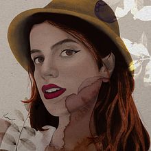 Meu projeto do curso: Retrato Ilustrado com Procreate. Un progetto di Illustrazione tradizionale, Illustrazione vettoriale, Illustrazione digitale e Disegno di ritratti di kpmatta - 14.04.2023