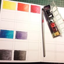 Mi proyecto del curso: Elaboración de acuarelas artesanales. Arts, Crafts, Fine Arts, Painting, Watercolor Painting, Color Theor, and DIY project by Marine Hartfiel - 04.15.2023