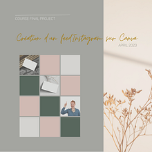 Mon projet du cours : Création d'un feed Instagram sur Canva. Graphic Design, Marketing, Social Media, Instagram, and Digital Design project by Aleksandra - 04.15.2023