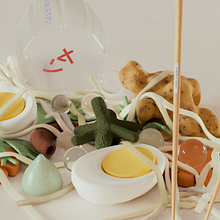 Noodles Animation. Un proyecto de 3D, Animación 3D, Modelado 3D y Diseño 3D de Yann Verbeke - 16.04.2023