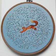 Mi proyecto del curso: Bordado con needle painting: recrea la belleza de la vida salvaje. Traditional illustration, Embroider, and Textile Design project by Sonia Pardo Martín - 04.16.2023