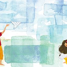 Versos de Além-Mar. Traditional illustration, Editorial Design, Graphic Design, Multimedia, Collage, Gouache Painting, Ink Illustration, Painting, and Fine Arts project by Isabela Zilli - 04.16.2023