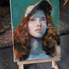 Mój projekt z kursu: Współczesny portret olejny . % Dominika Matej tarafından hazırlanan Geleneksel illüstras, on, Güzel sanatlar, Tablo, Yağlıbo, Ve a Resim projesi - 04.16.2023