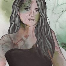 My project for course: Illustrated Portraits with Procreate. Un projet de Illustration traditionnelle, Illustration vectorielle, Illustration numérique , et Dessin de portrait de annika_vaher_1 - 17.04.2023