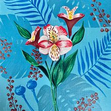 My project for course: Botanical Painting with Acrylic. Traditional illustration, Fine Arts, Painting, Acr, lic Painting, and Botanical Illustration project by Vladlena M - 04.17.2023