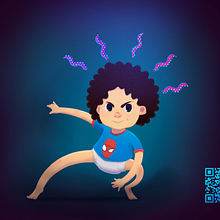 Spiderman fan . % Rodrigo Valdivia tarafından hazırlanan Geleneksel illüstras, Ve on projesi - 07.03.2022