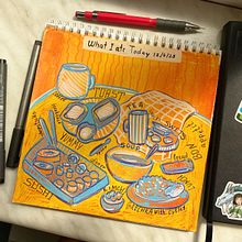 My project for course: Illustrated Life Journal: A Daily Mindful Practice. Artes plásticas, Esboçado, Criatividade, Desenho, e Sketchbook projeto de Mastura Khamro - 14.04.2023