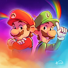 Super Mario Bros Movie Fan Art. Un progetto di Illustrazione tradizionale di Milan Cambier - 11.04.2023