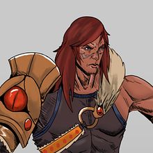 Gladiator Character. Concept Art, Traditional illustration, and Character Design project by Zack Clements - 03.24.2023