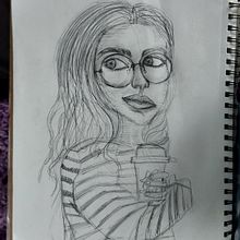 My project for course: Portrait Sketchbooking: Explore the Human Face. Projekt z dziedziny Sketching,  Rysunek, Portrety,  Rysunek artystyczny i Sketchbook użytkownika cfdowney99 - 02.03.2023