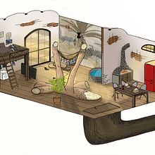 BOBhouse. Drawing, Digital Illustration, Concept Art, and Digital Drawing project by Krzysztof Gawliński - 04.19.2023