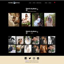 Pagina web Mendez & Gomez video y fotografia. Un proyecto de Diseño Web, Diseño gráfico y Gestión del diseño de Ignacio Jiménez - 19.04.2023