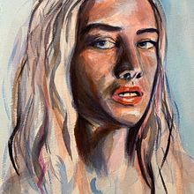 Mi proyecto del curso: Retrato artístico en acuarela. Watercolor Painting, Fine Arts, Painting, and Portrait Drawing project by Menchu Bagur - 04.20.2023