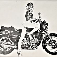 Classy Bike. Ilustração tradicional projeto de Andre de Bruin - 20.04.2023