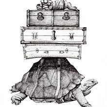 Mon projet du cours : Illustration surréaliste au feutre fin. Traditional illustration, Pencil Drawing, Drawing, Realistic Drawing, Artistic Drawing & Ink Illustration project by Odile Odile FEVRE - 04.20.2023