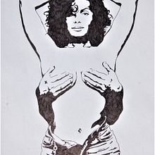 Nearly Nude. Ilustração tradicional projeto de Andre de Bruin - 20.04.2023