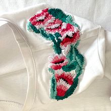 Il mio progetto del corso: Ricamo freestyle su tulle per principianti. Projekt z dziedziny Projektowanie dodatków,  Haft, R, sunek botaniczn, Wzornictwo tekst i liów użytkownika Tanja - 20.04.2023