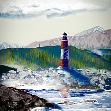 Mi proyecto del curso: Pintura rápida en Photoshop: acelera tu proceso creativo  El Faro. Un projet de Illustration traditionnelle, Illustration numérique, Art conceptuel , et Peinture numérique de Adelina Santos Rodríguez - 20.04.2023