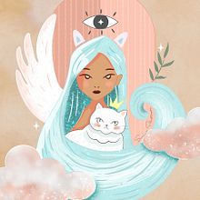 Mi proyecto del curso: Ilustración de fantasía con estilo propio. Traditional illustration, Drawing, Digital Illustration, Watercolor Painting, and Color Theor project by Dea Garcia - 04.20.2023