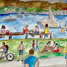 Mi proyecto del curso: Dibujo a mano alzada con acrílico y acuarela. Projekt z dziedziny Sketching,  R, sunek, Malowanie akwarelą, Malarstwo akr, lowe i Sketchbook użytkownika Paola Bizioli - 21.04.2023